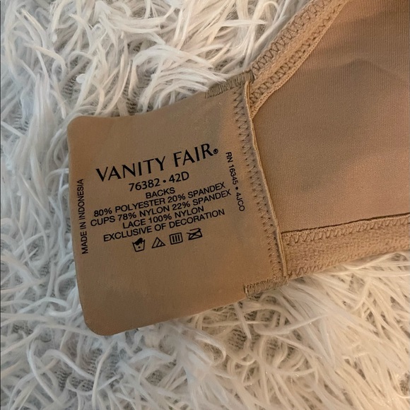 🆘Vanity Fair Full Figure Sized Lace Detail Bra - Picture 6 of 6